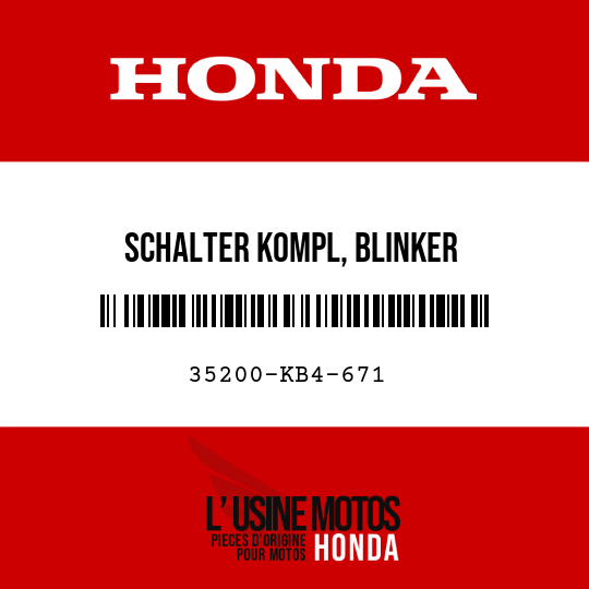 image de 35200-KB4-671 SCHALTER KOMPL, BLINKER