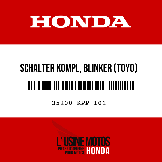 image de 35200-KPP-T01 SCHALTER KOMPL, BLINKER (TOYO)