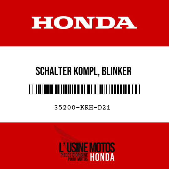 image de 35200-KRH-D21 SCHALTER KOMPL, BLINKER