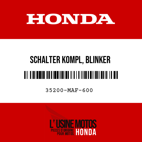image de 35200-MAF-600 SCHALTER KOMPL, BLINKER
