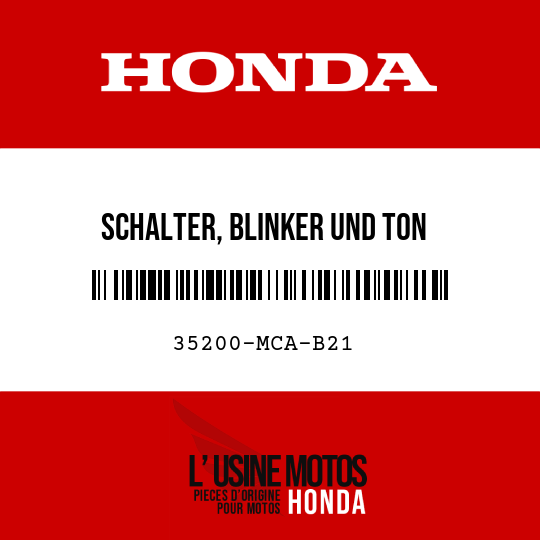 image de 35200-MCA-B21 SCHALTER, BLINKER UND TON