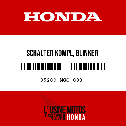 image de 35200-MGC-003 SCHALTER KOMPL, BLINKER
