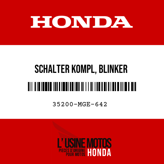 image de 35200-MGE-642 SCHALTER KOMPL, BLINKER