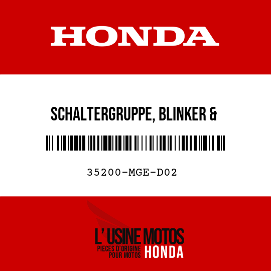 image de 35200-MGE-D02 SCHALTERGRUPPE, BLINKER & HANDSCHALTUNG