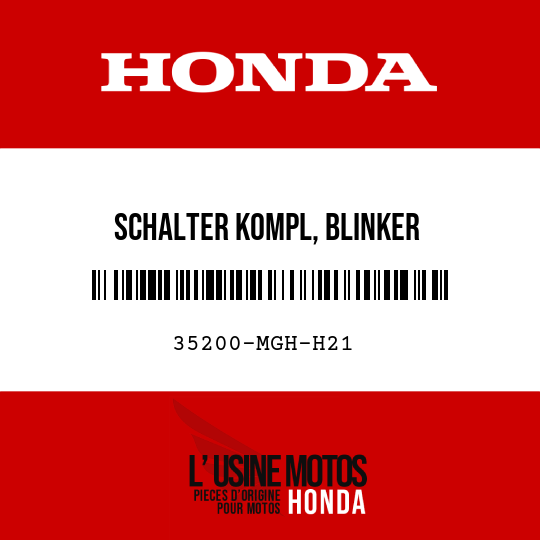 image de 35200-MGH-H21 SCHALTER KOMPL, BLINKER