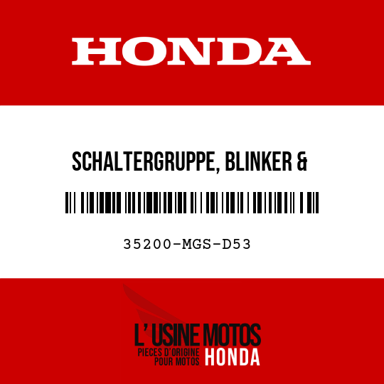 image de 35200-MGS-D53 SCHALTERGRUPPE, BLINKER & HANDSCHALTUNG