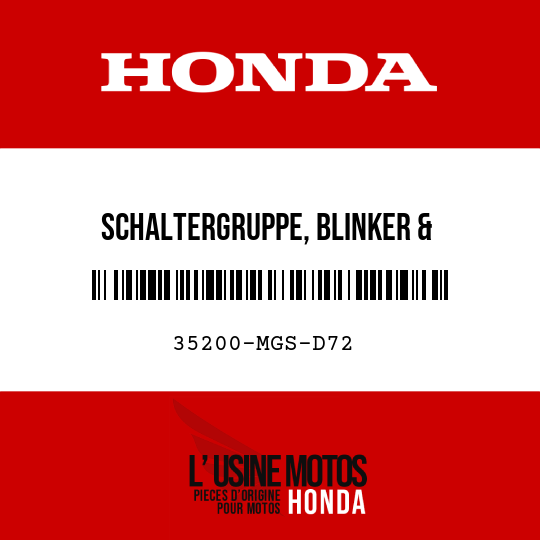 image de 35200-MGS-D72 SCHALTERGRUPPE, BLINKER & HANDSCHALTUNG