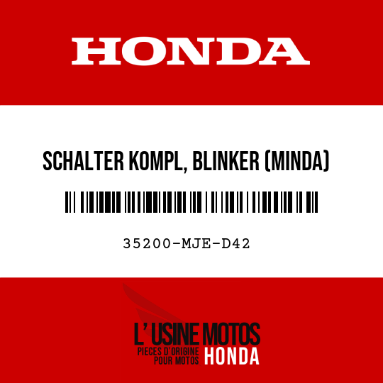 image de 35200-MJE-D42 SCHALTER KOMPL, BLINKER (MINDA)