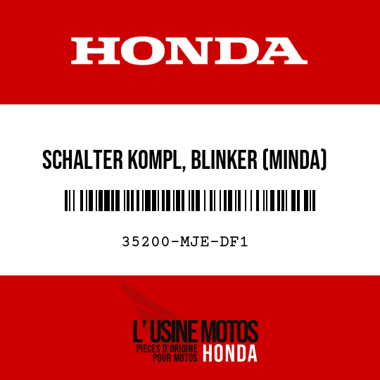 image de 35200-MJE-DF1 SCHALTER KOMPL, BLINKER (MINDA)
