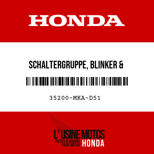 image de 35200-MKA-D51 SCHALTERGRUPPE, BLINKER & HANDSCHALTUNG