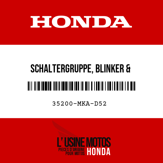 image de 35200-MKA-D52 SCHALTERGRUPPE, BLINKER & HANDSCHALTUNG