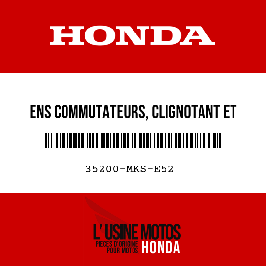 image de 35200-MKS-E52 ENS COMMUTATEURS, CLIGNOTANT ET LEVIER DE VITESSES