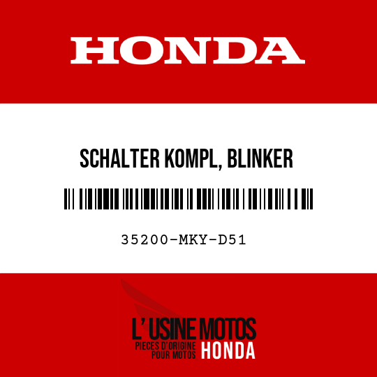 image de 35200-MKY-D51 SCHALTER KOMPL, BLINKER