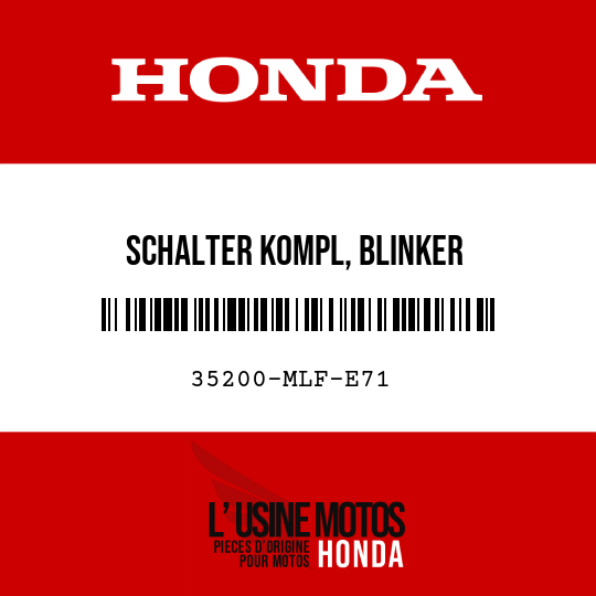 image de 35200-MLF-E71 SCHALTER KOMPL, BLINKER