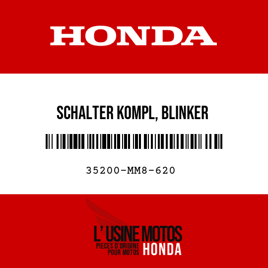 image de 35200-MM8-620 SCHALTER KOMPL, BLINKER