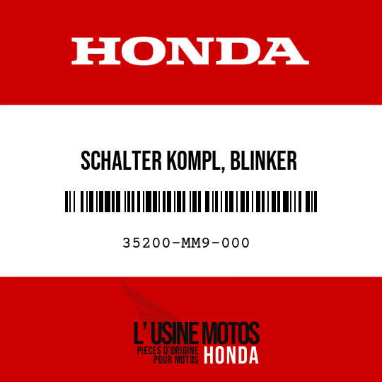 image de 35200-MM9-000 SCHALTER KOMPL, BLINKER