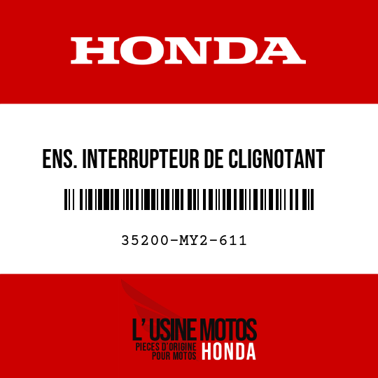 image de 35200-MY2-611 ENS. INTERRUPTEUR DE CLIGNOTANT