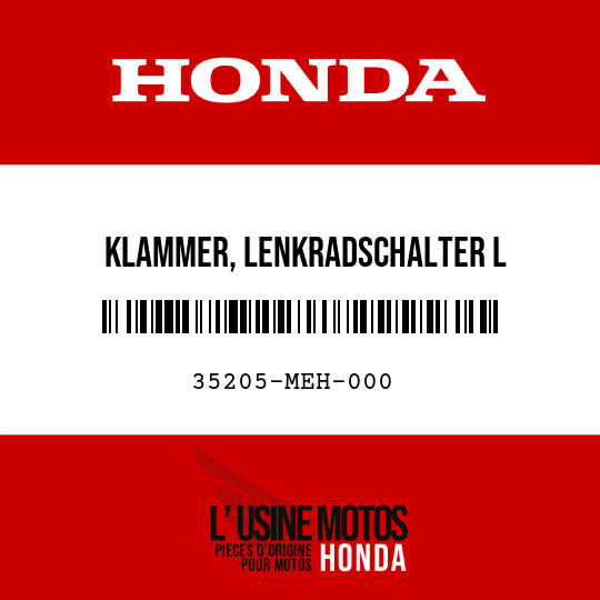 image de 35205-MEH-000 KLAMMER, LENKRADSCHALTER L