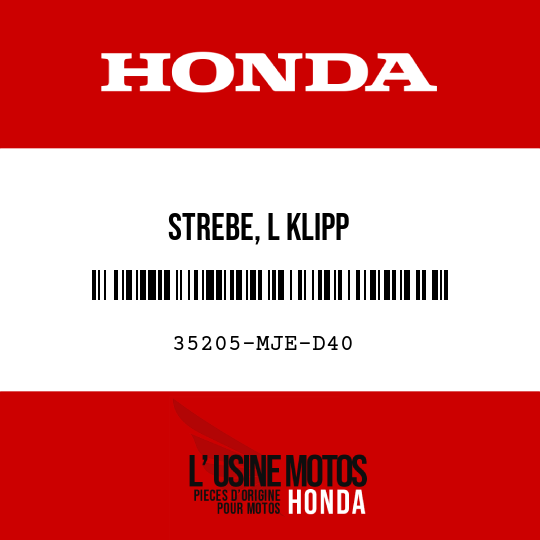 image de 35205-MJE-D40 STREBE, L KLIPP
