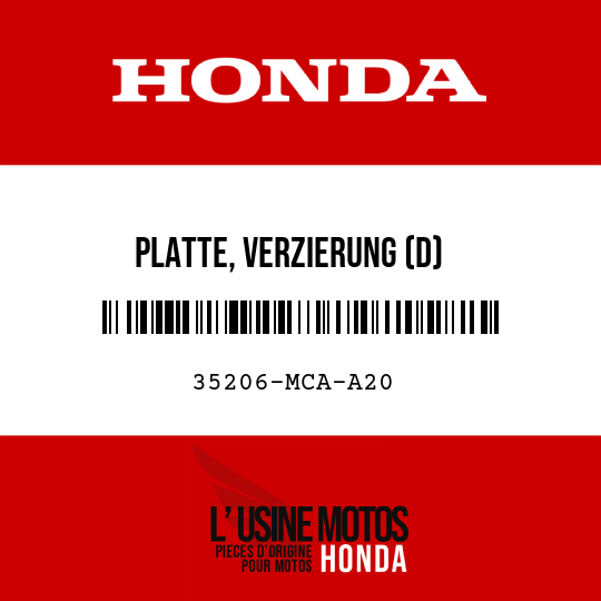 image de 35206-MCA-A20 PLATTE, VERZIERUNG (D)