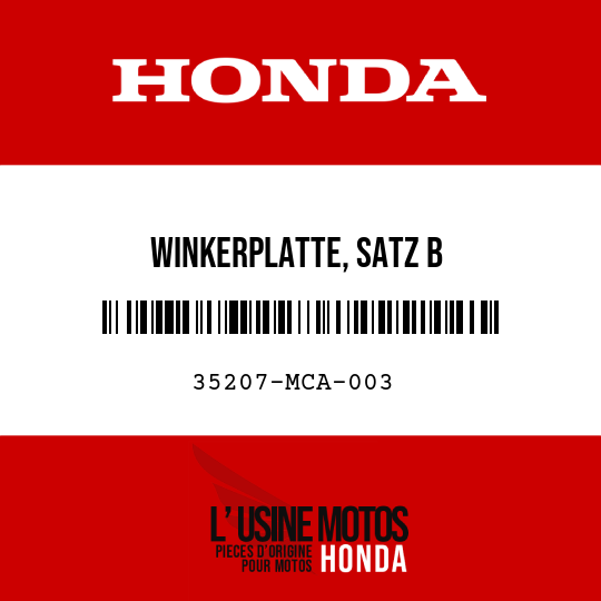 image de 35207-MCA-003 WINKERPLATTE, SATZ B