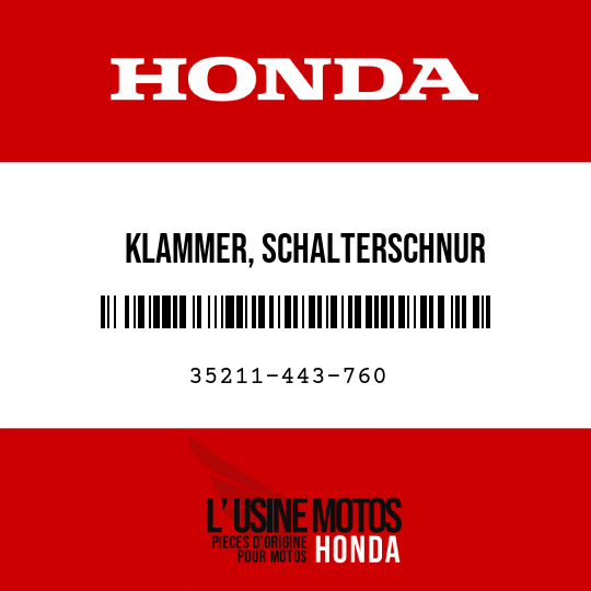 image de 35211-443-760 KLAMMER, SCHALTERSCHNUR