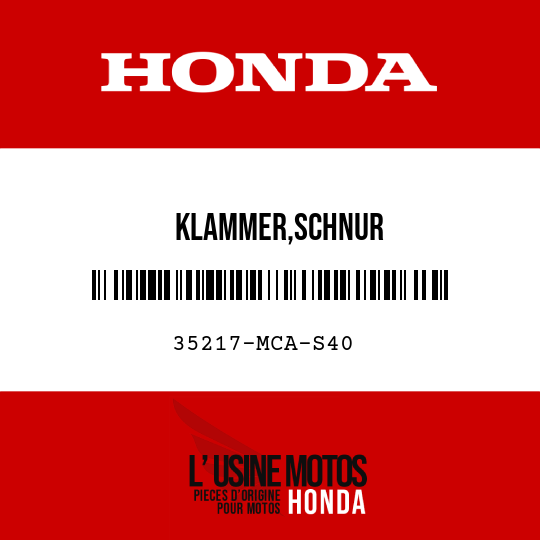 image de 35217-MCA-S40 KLAMMER,SCHNUR