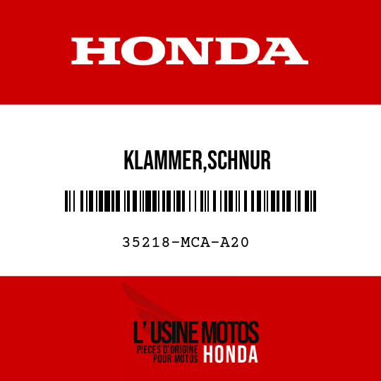 image de 35218-MCA-A20 KLAMMER,SCHNUR