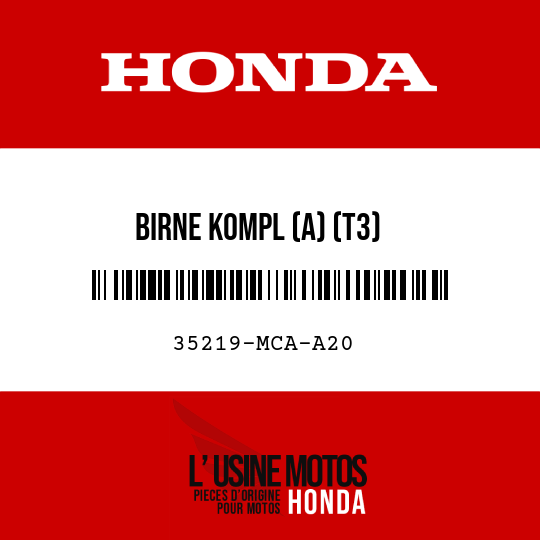 image de 35219-MCA-A20 BIRNE KOMPL (A) (T3)