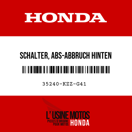 image de 35240-KZZ-G41 SCHALTER, ABS-ABBRUCH HINTEN