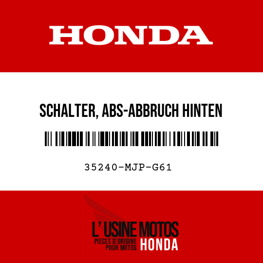 image de 35240-MJP-G61 SCHALTER, ABS-ABBRUCH HINTEN