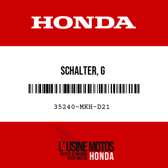 image de 35240-MKH-D21 SCHALTER, G