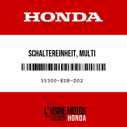 image de 35300-K0R-D02 SCHALTEREINHEIT, MULTI