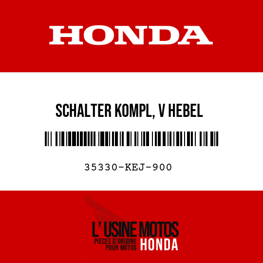image de 35330-KEJ-900 SCHALTER KOMPL, V HEBEL
