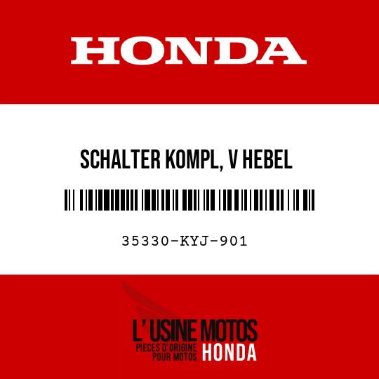 image de 35330-KYJ-901 SCHALTER KOMPL, V HEBEL