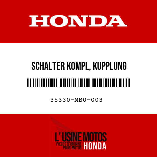image de 35330-MB0-003 SCHALTER KOMPL, KUPPLUNG