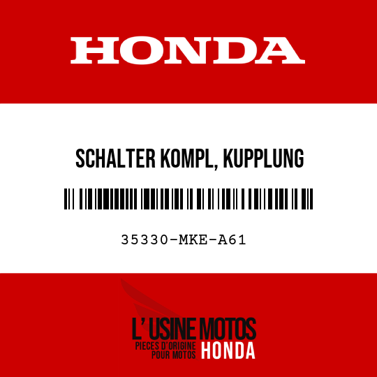 image de 35330-MKE-A61 SCHALTER KOMPL, KUPPLUNG