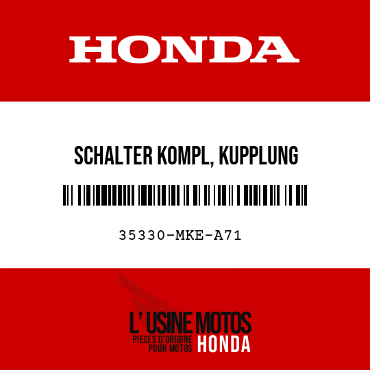 image de 35330-MKE-A71 SCHALTER KOMPL, KUPPLUNG