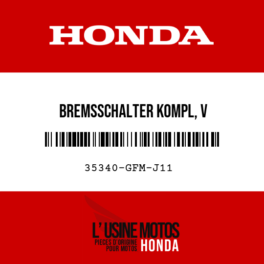 image de 35340-GFM-J11 BREMSSCHALTER KOMPL, V
