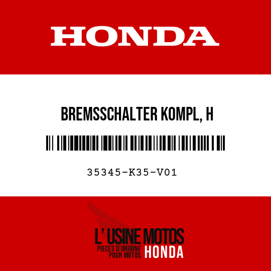 image de 35345-K35-V01 BREMSSCHALTER KOMPL, H