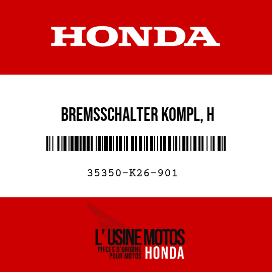 image de 35350-K26-901 BREMSSCHALTER KOMPL, H