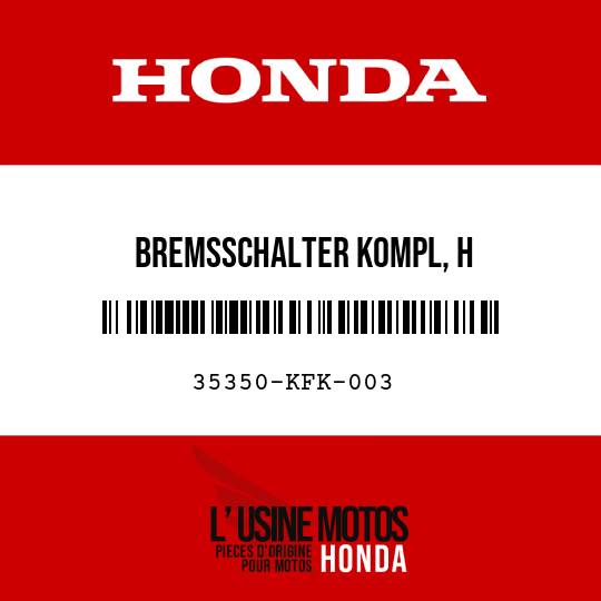 image de 35350-KFK-003 BREMSSCHALTER KOMPL, H