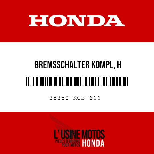 image de 35350-KGB-611 BREMSSCHALTER KOMPL, H