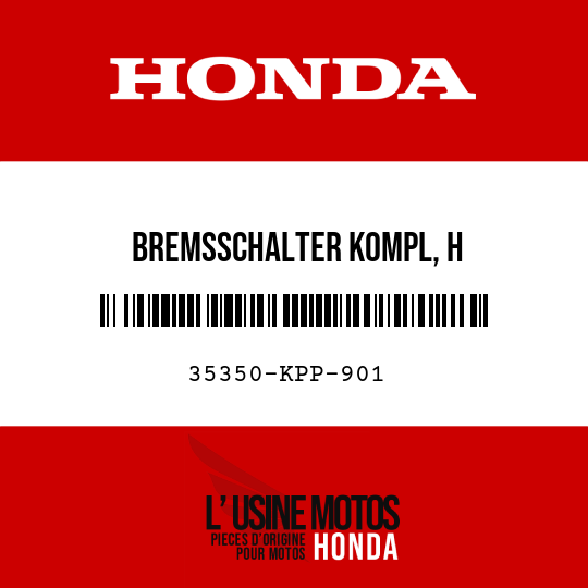 image de 35350-KPP-901 BREMSSCHALTER KOMPL, H