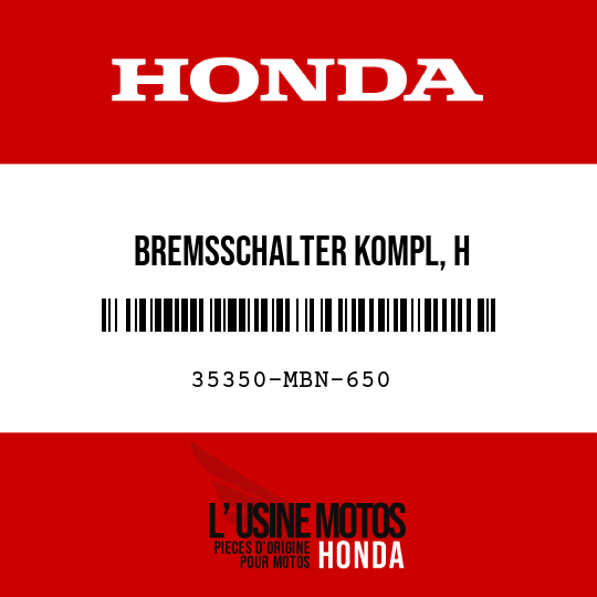 image de 35350-MBN-650 BREMSSCHALTER KOMPL, H