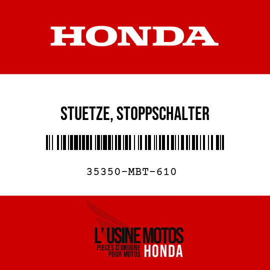 image de 35350-MBT-610 STUETZE, STOPPSCHALTER