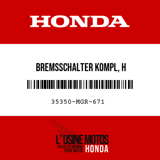 image de 35350-MGR-671 BREMSSCHALTER KOMPL, H