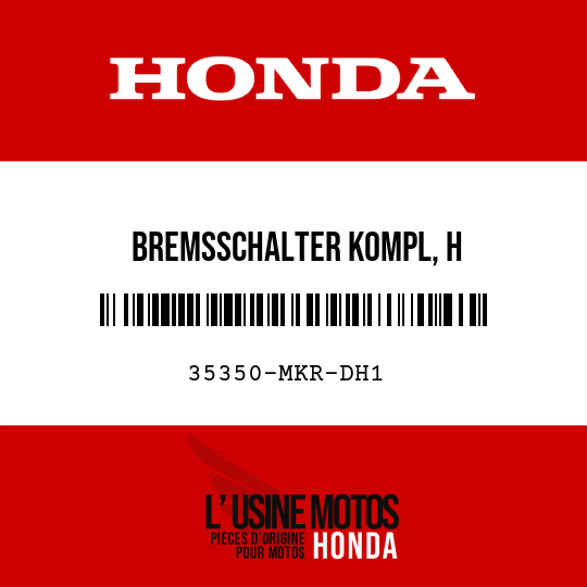 image de 35350-MKR-DH1 BREMSSCHALTER KOMPL, H
