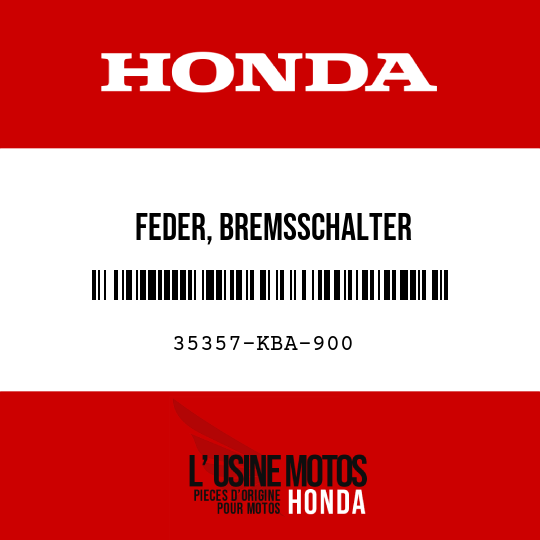 image de 35357-KBA-900 FEDER, BREMSSCHALTER