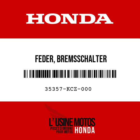 image de 35357-KCZ-000 FEDER, BREMSSCHALTER